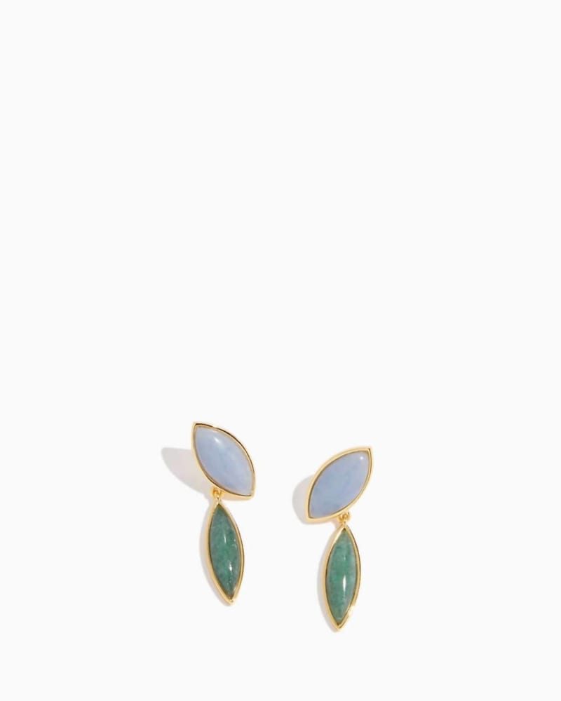 Front of a size one-size-fits-all Petal Earrings in Forest in Forest by LIZZIE FORTUNATO. | dia_product_style_image_id:331077